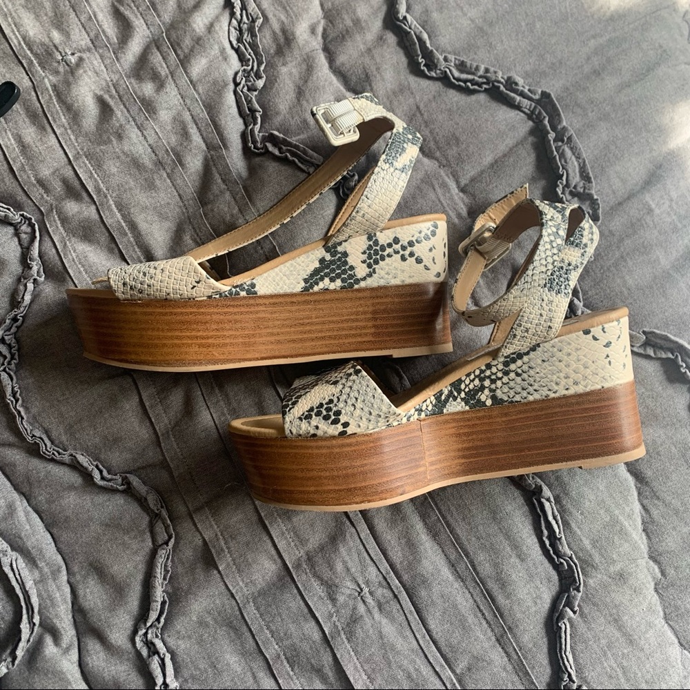 Steve Madden Snake Print Platform Sandals - image 2